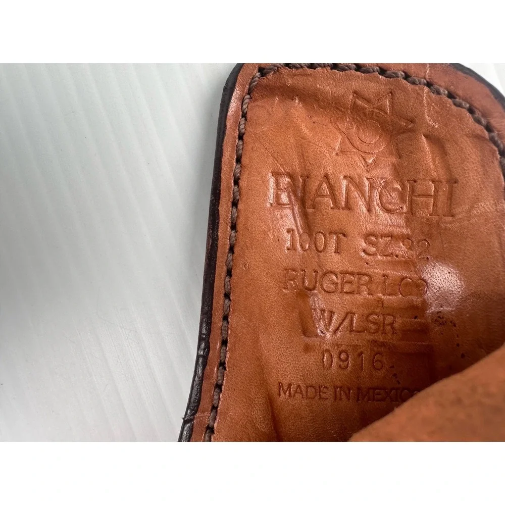 Bianchi 100T IWB Leather Holster Ruger LC9 Size 22 Professional Carry